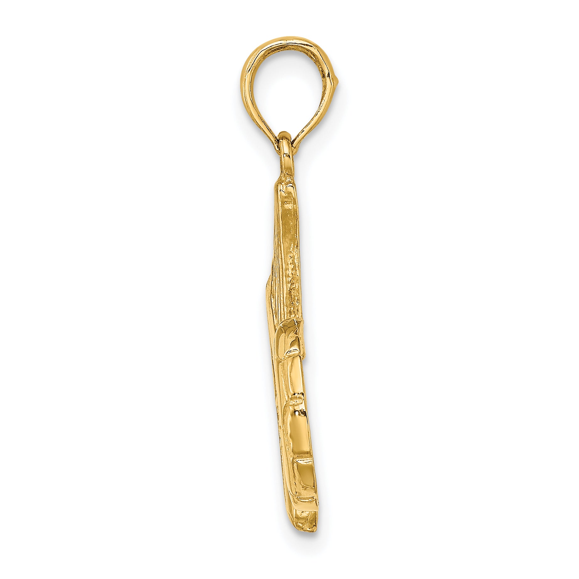 14K 2-D Soccer Shoe Kicking Ball Charm Secondary image