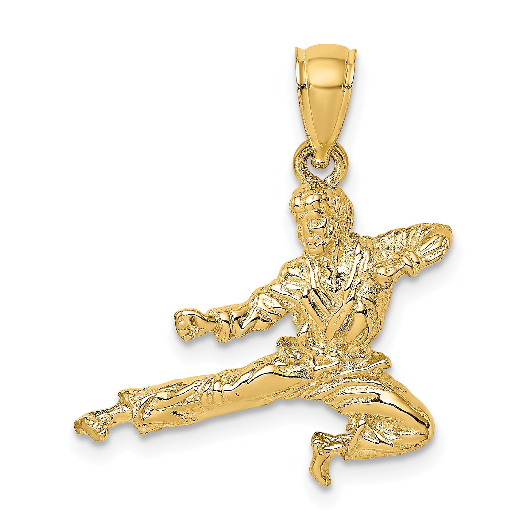 14K 3-D Karate Man Pendant Main image
