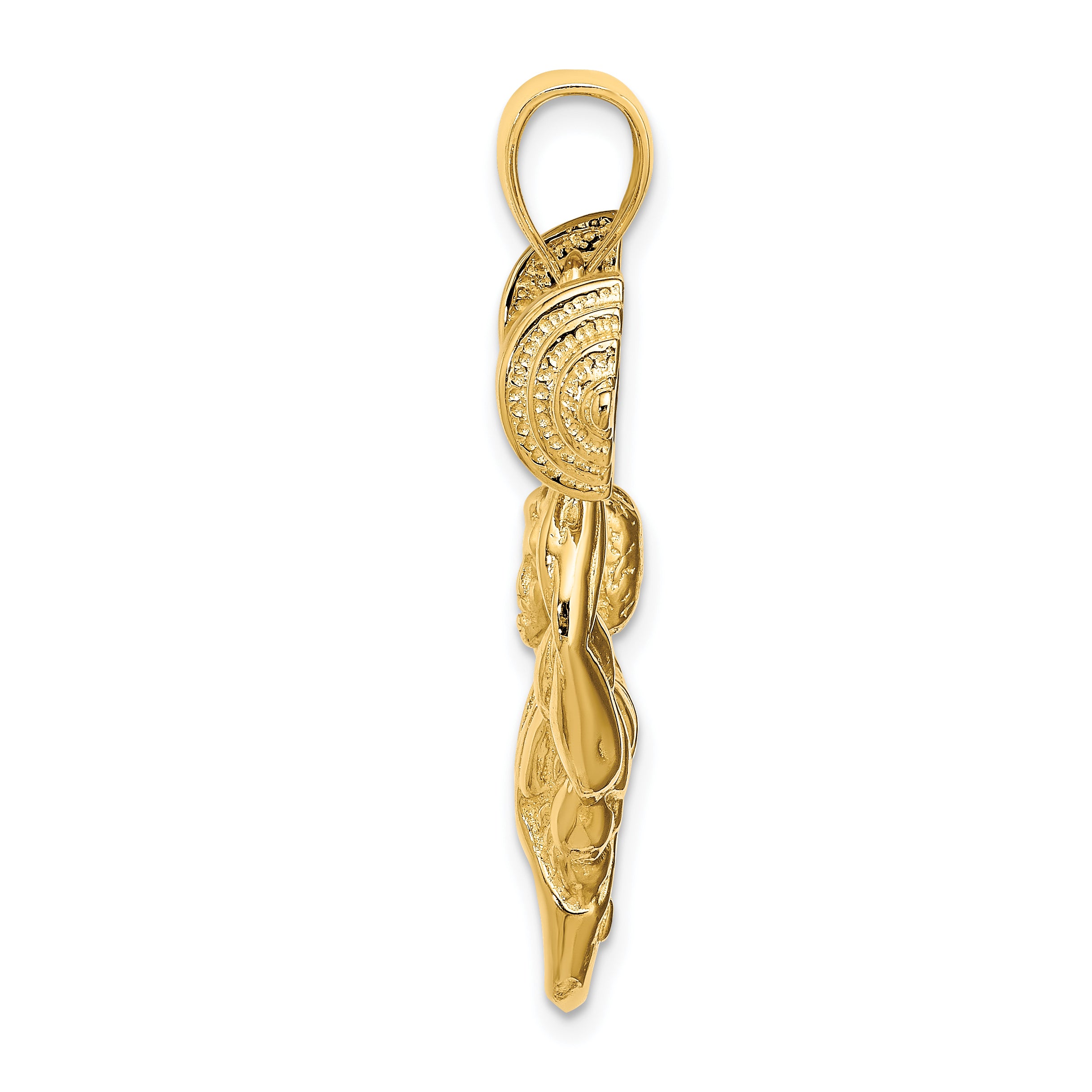 14K Bodybuilder Pendant Secondary image