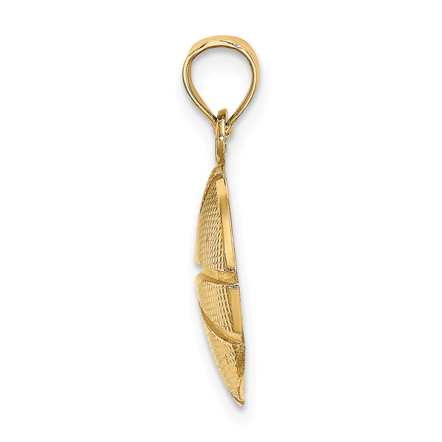 14K 2-D Textured Basketball Charm Secondary image