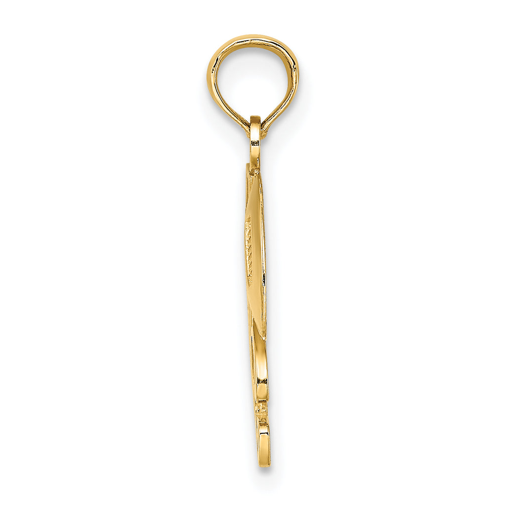 14K #1 Football with Helmet and Ball Charm - Sophia Jewelers