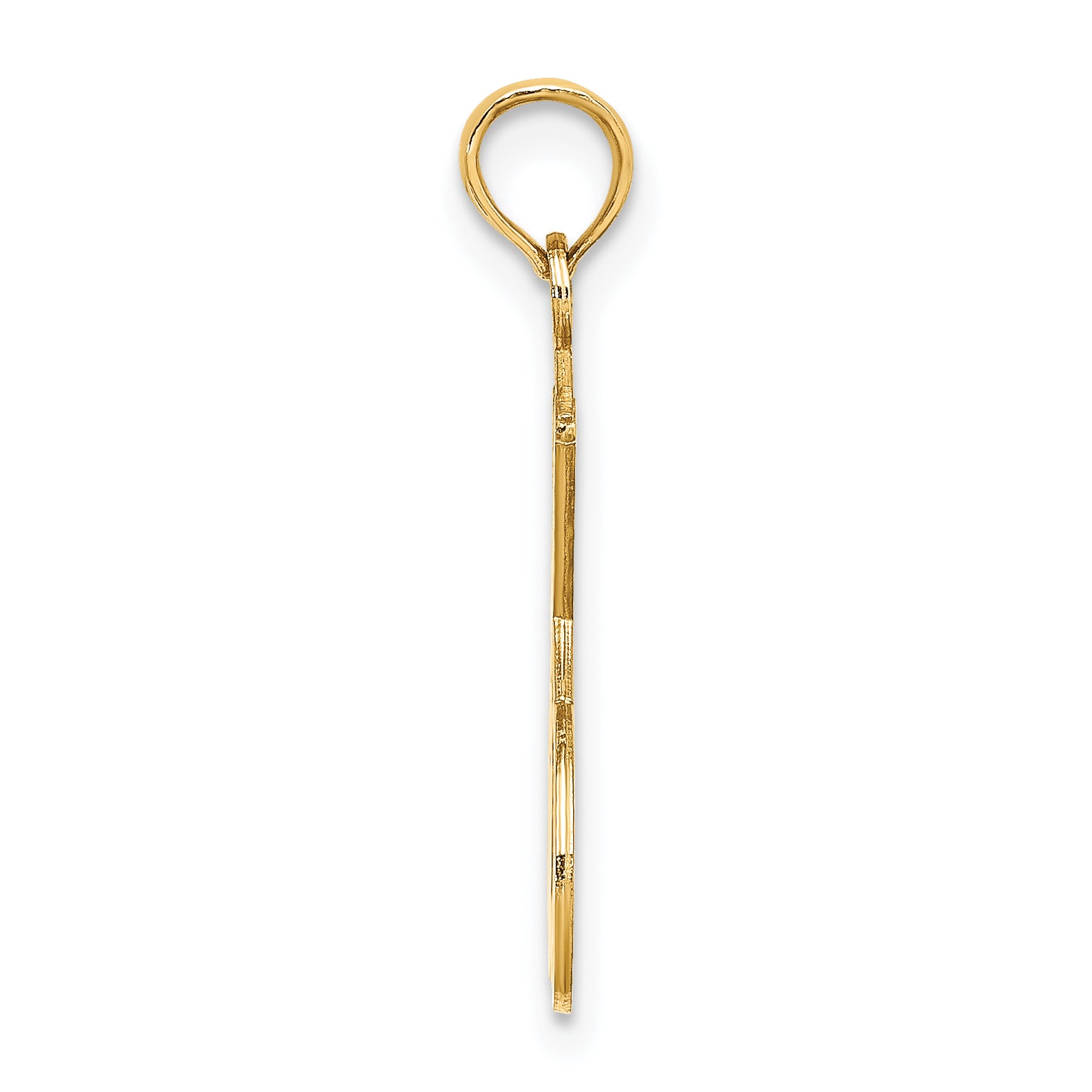 14K Double Tennis Racket w/ Ball Charm Secondary image