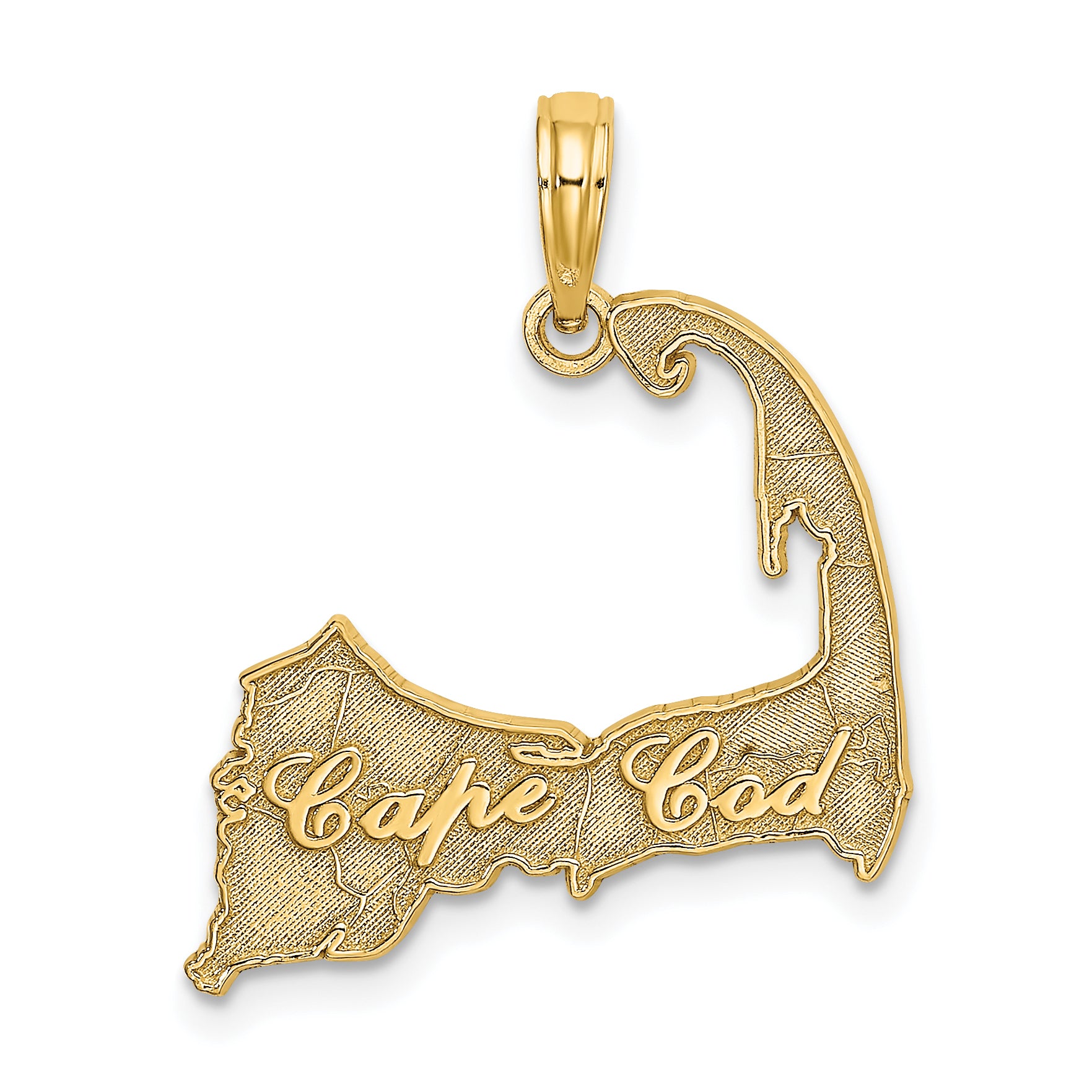 14K CAPE COD Map Charm Main image