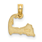 14K CAPE COD Map Charm