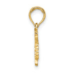 14K Textured JAMAICA Map Charm