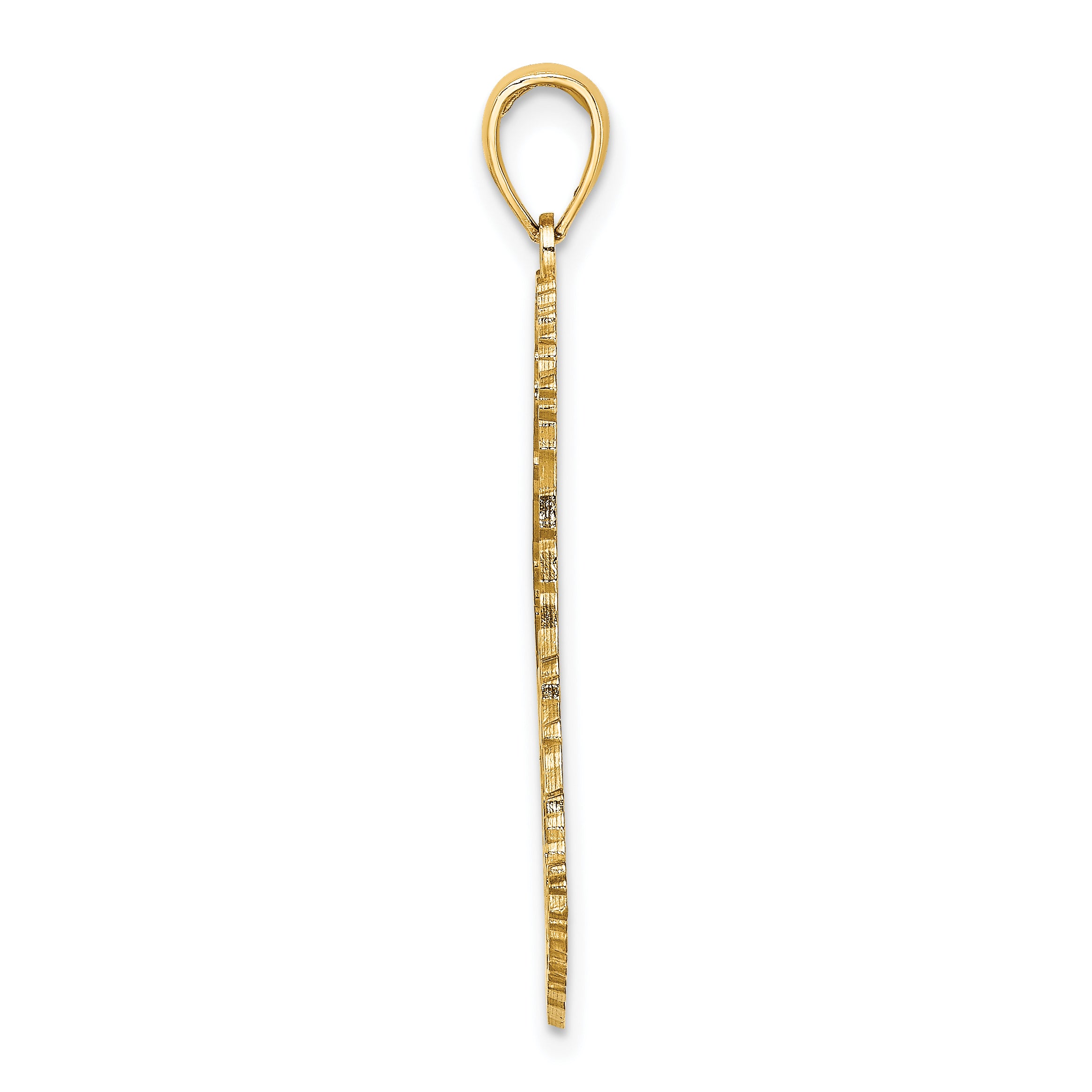 14K Textured BARBADOS Map Charm Secondary image