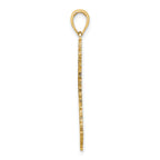 14K Textured BARBADOS Map Charm