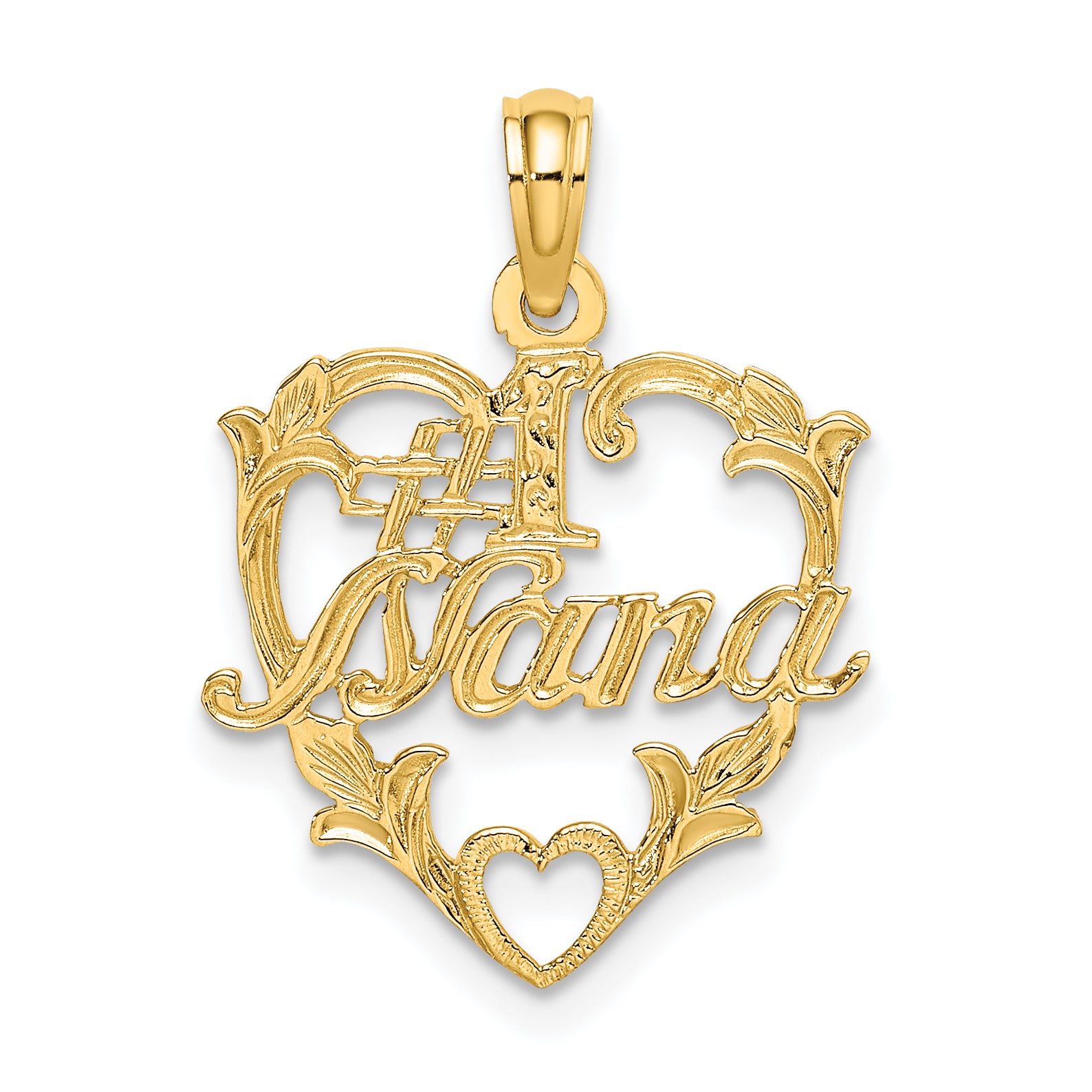 14K #1 NANA  in Heart Charm Main image