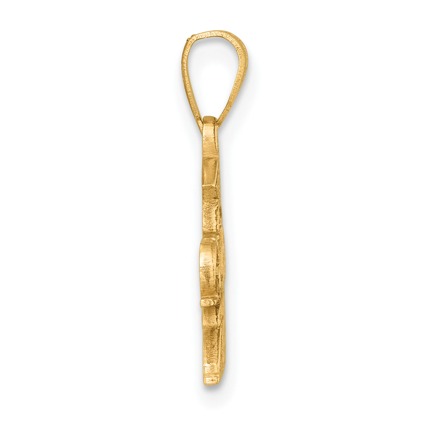 14K Polished GRADUATE 2025 Under Cap Charm Secondary image