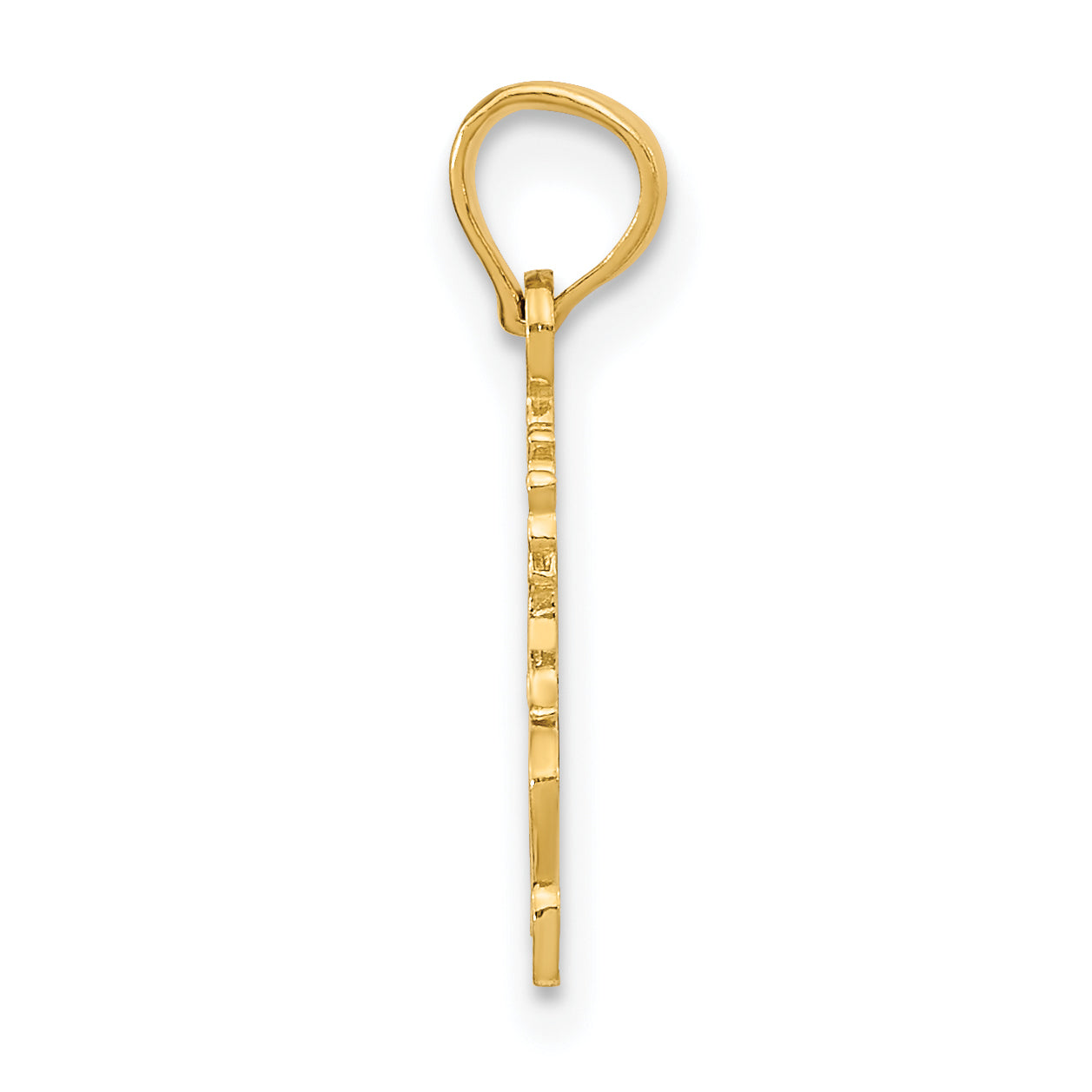 14K Polished #1 SIS Charm Secondary image