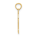 14K QUINCE ANOS 15 in Heart Charm