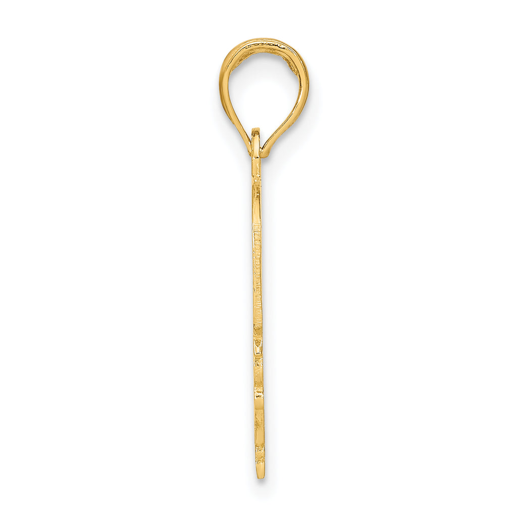 14K MOMMY'S GIRL In Heart w/Banner Charm