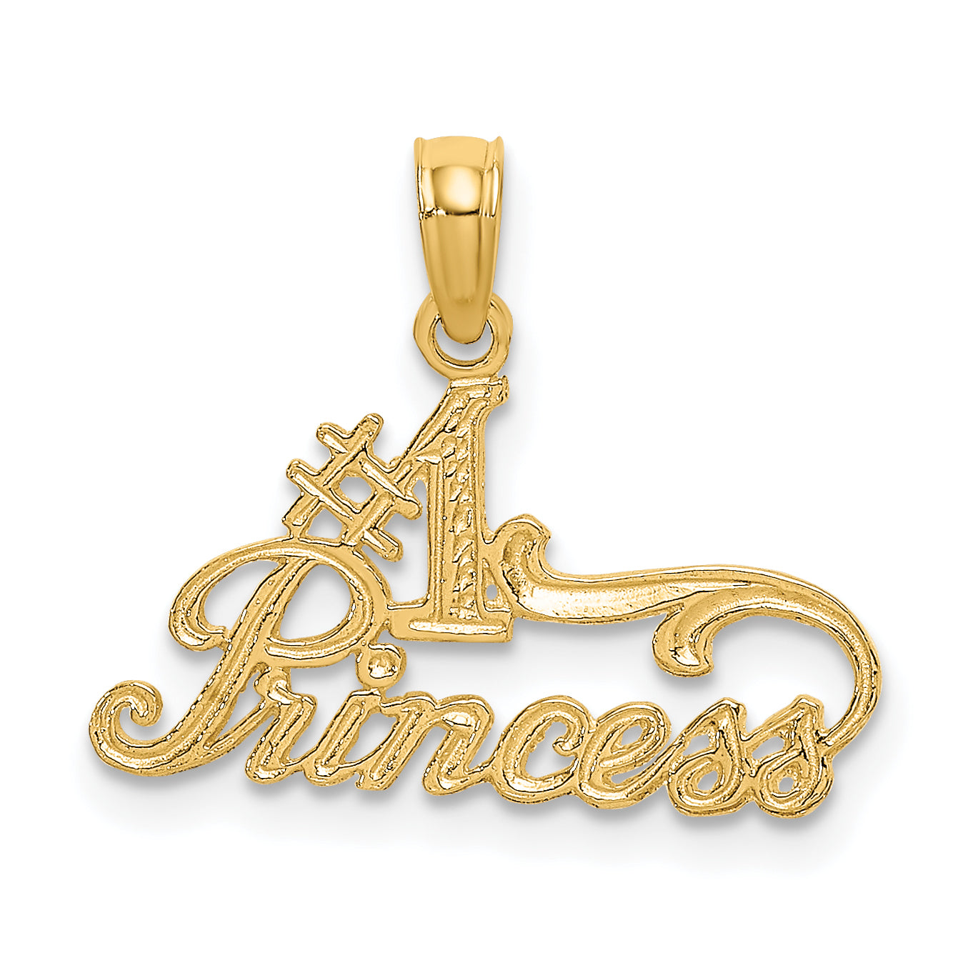 14K #1 PRINCESS Charm Main image