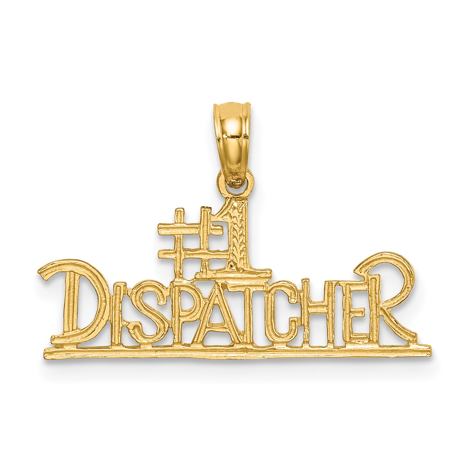 14K #1 DISPATCHER Charm Main image