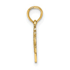 14K Block and Engraved GREAT GRANDMA Charm