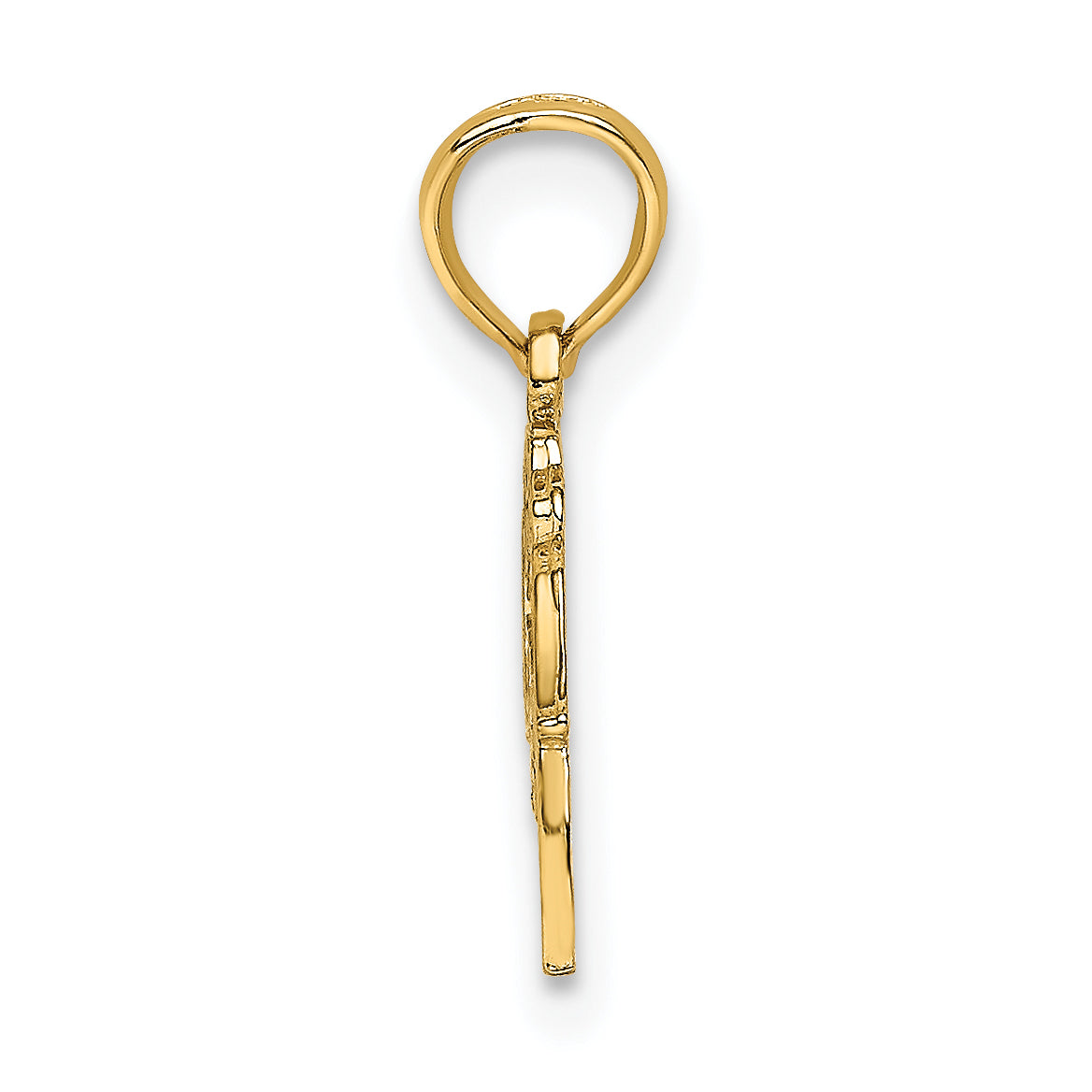 14K Block and Engraved GREAT GRANDMA Charm
