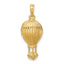14K Polished Hot Air Ballon Charm