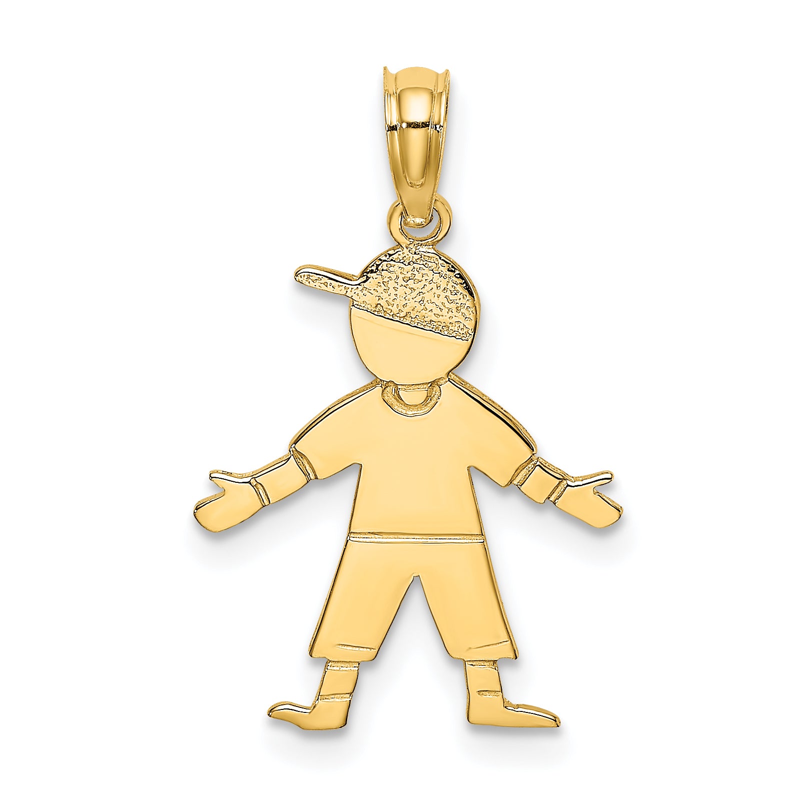 14K Boy w/ Baseball Cap Charm Main image