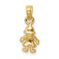 14K 3-D MINI DOLL Charm