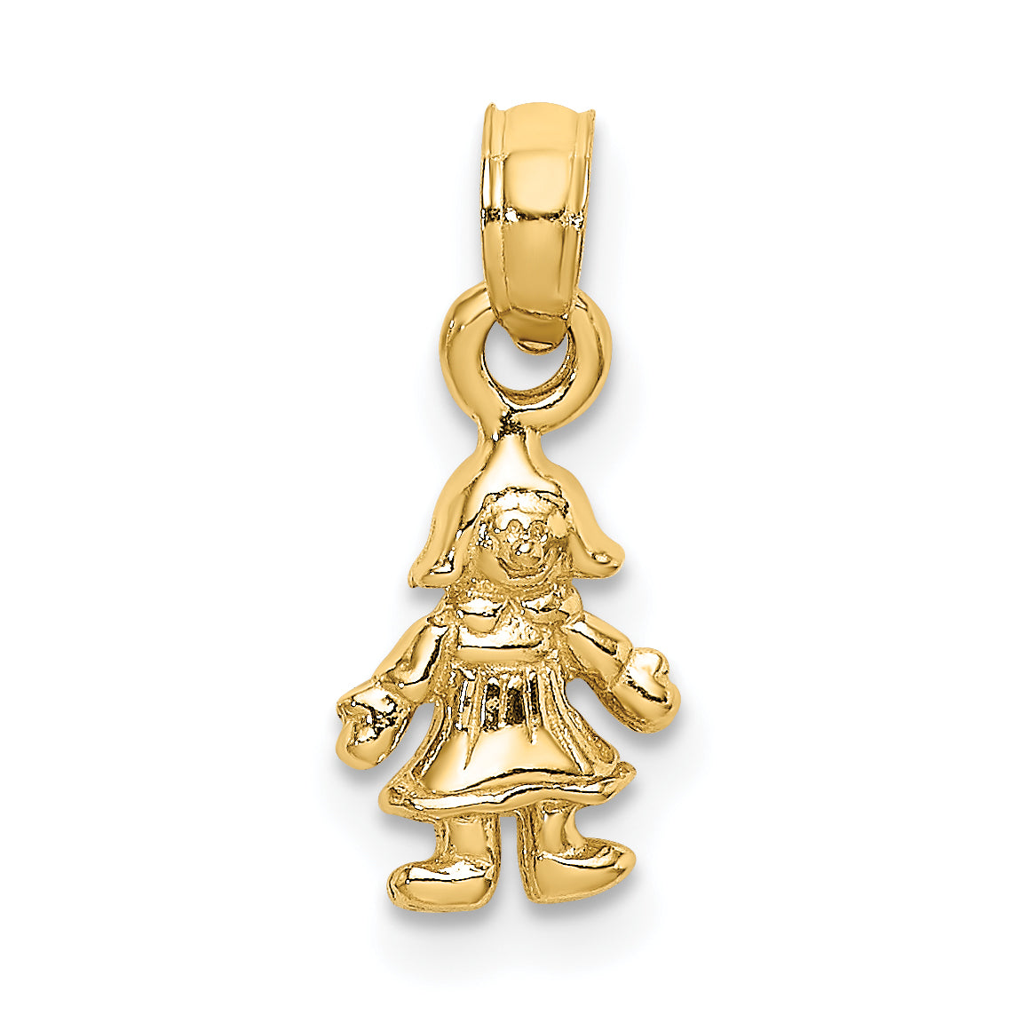 14K 3-D MINI DOLL Charm Main image