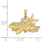 14k I'D RATHER BE FLYING Charm