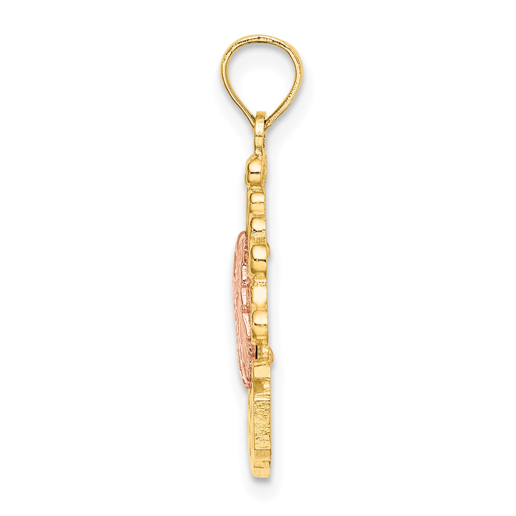 14k Two-tone I HEART MEXICO  w/ Eagle Charm Secondary image