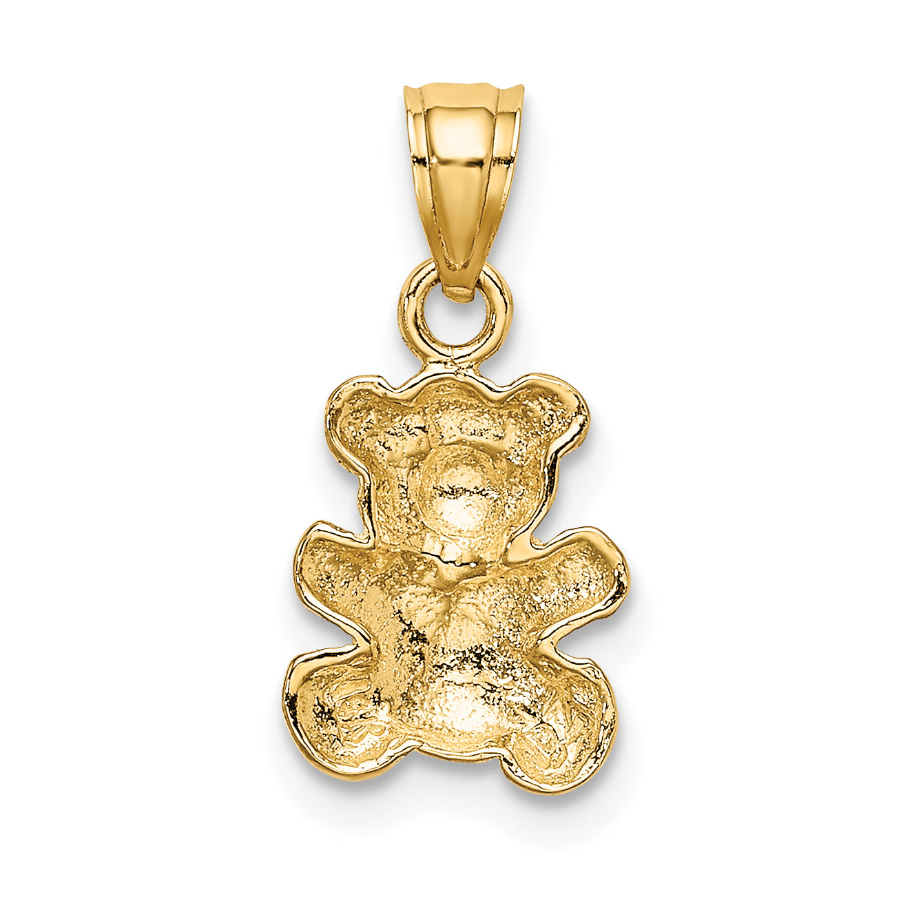 14k w/Rhodium Teddy Bear Charm