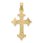 14K Two-Tone Crucifix Charm