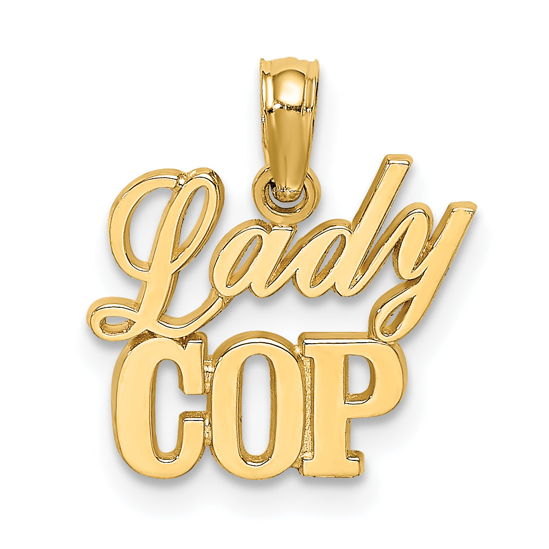 14k LADY COP Charm Main image
