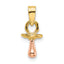 14k Two-Tone 3-D Pacifier Charm