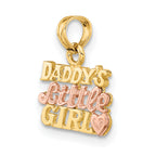 14k Two-Tone DADDY'S LITTLE GIRL Charm