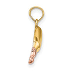 14k Two-Tone Baby Bottle Charm