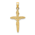 14K W/ Rhodium INRICrucifix Charm