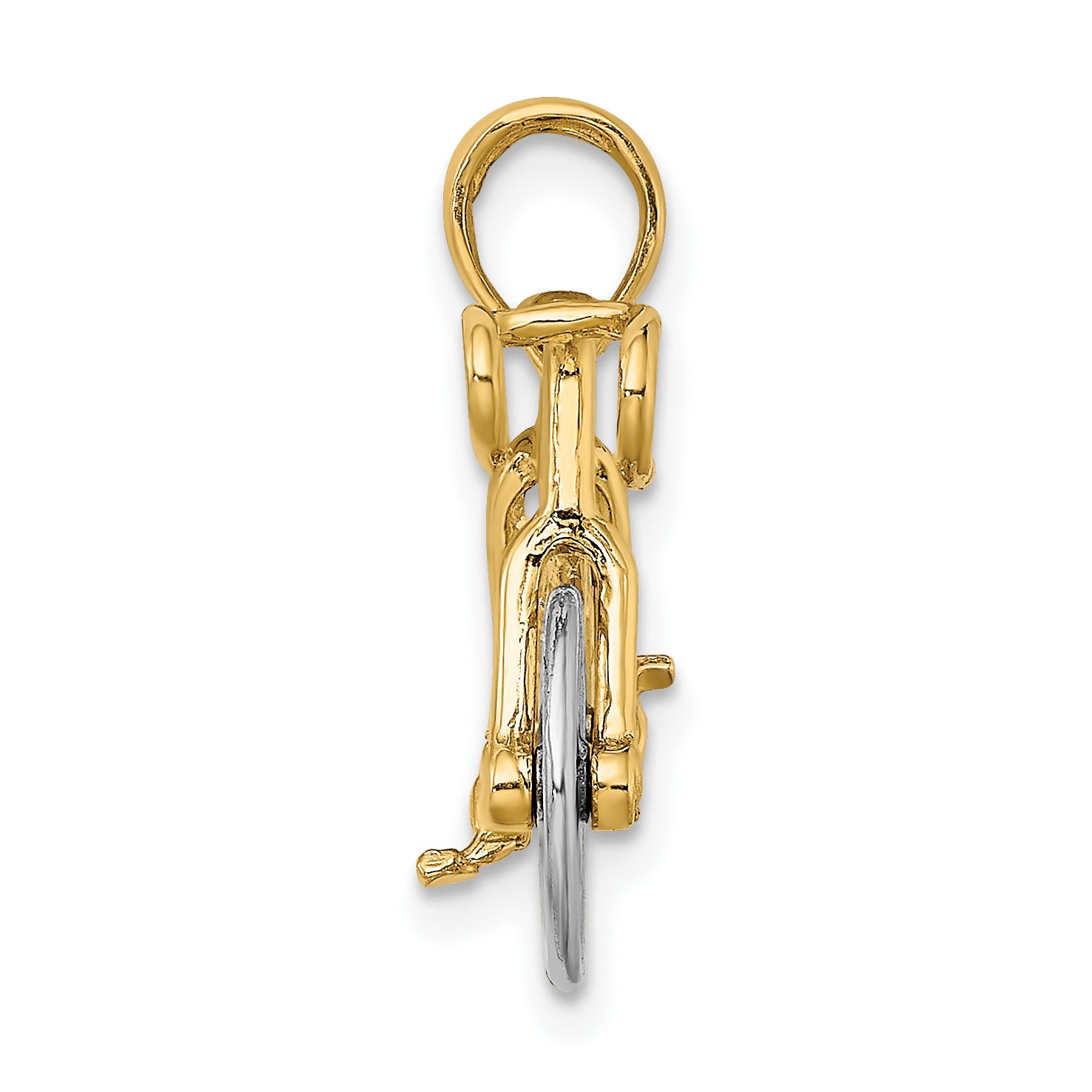 14k Two-tone 3-D Ten Speed Bicycle Charm Secondary image