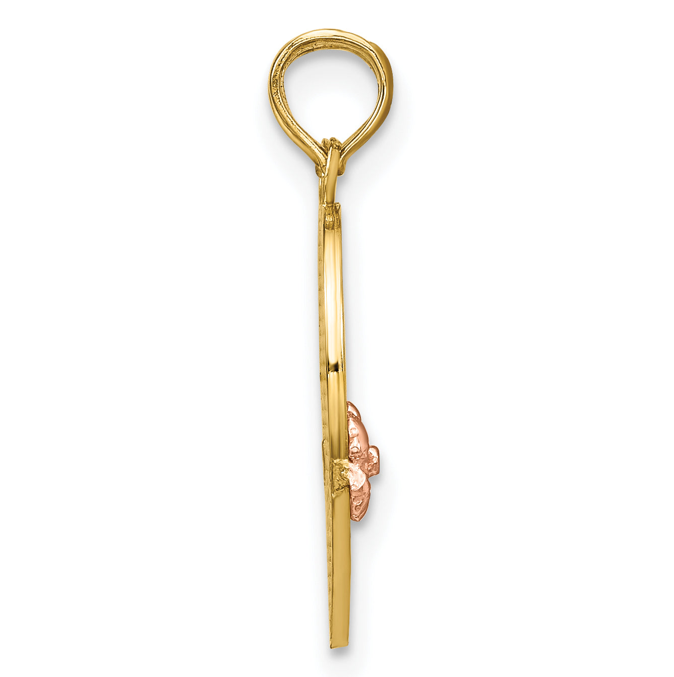 14k Two-Tone BIG SIS-LIL SIS Break-apart Heart Charm