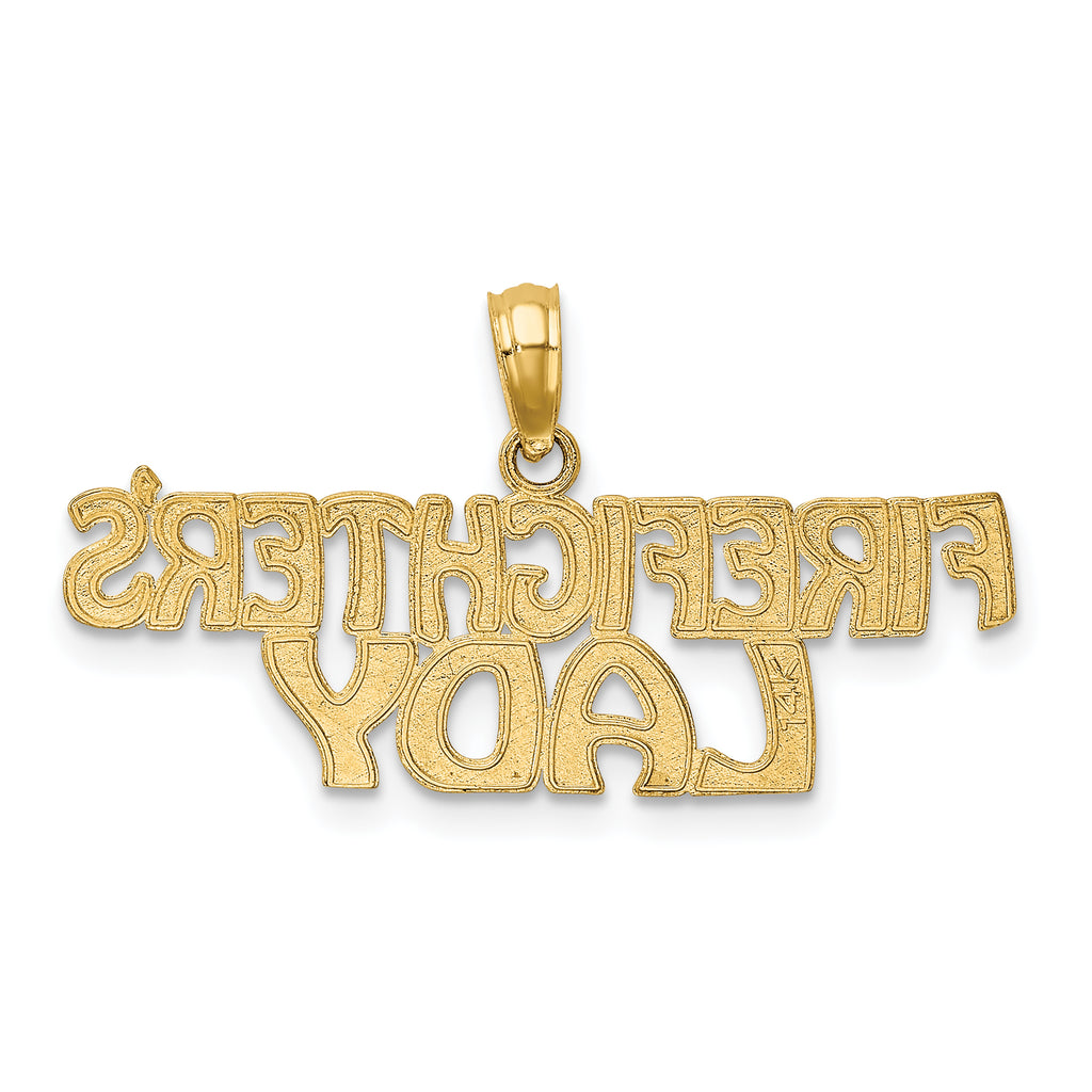 14k FIREFIGHTER'S LADY Charm