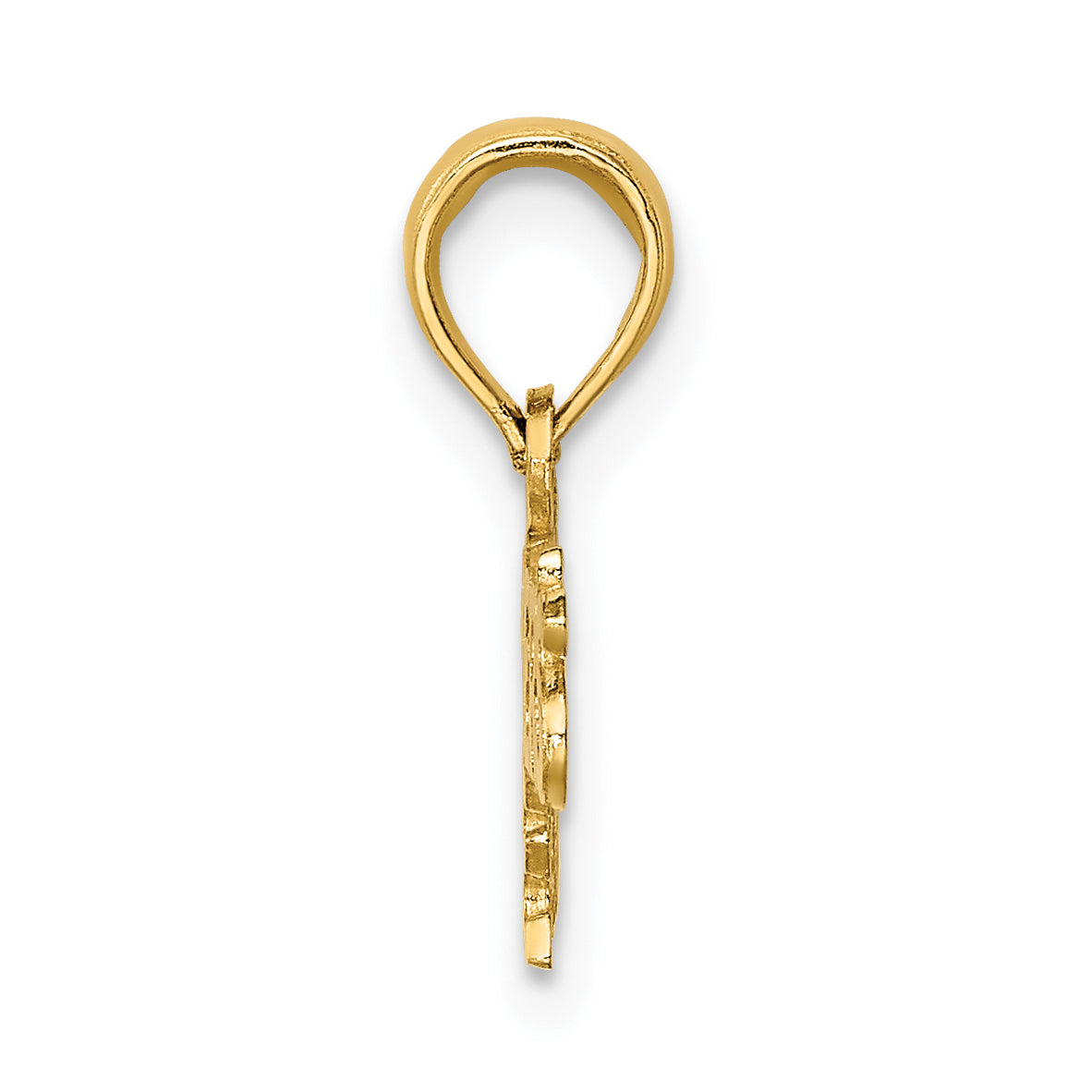 14k FIREFIGHTER'S WIFE Charm Secondary image