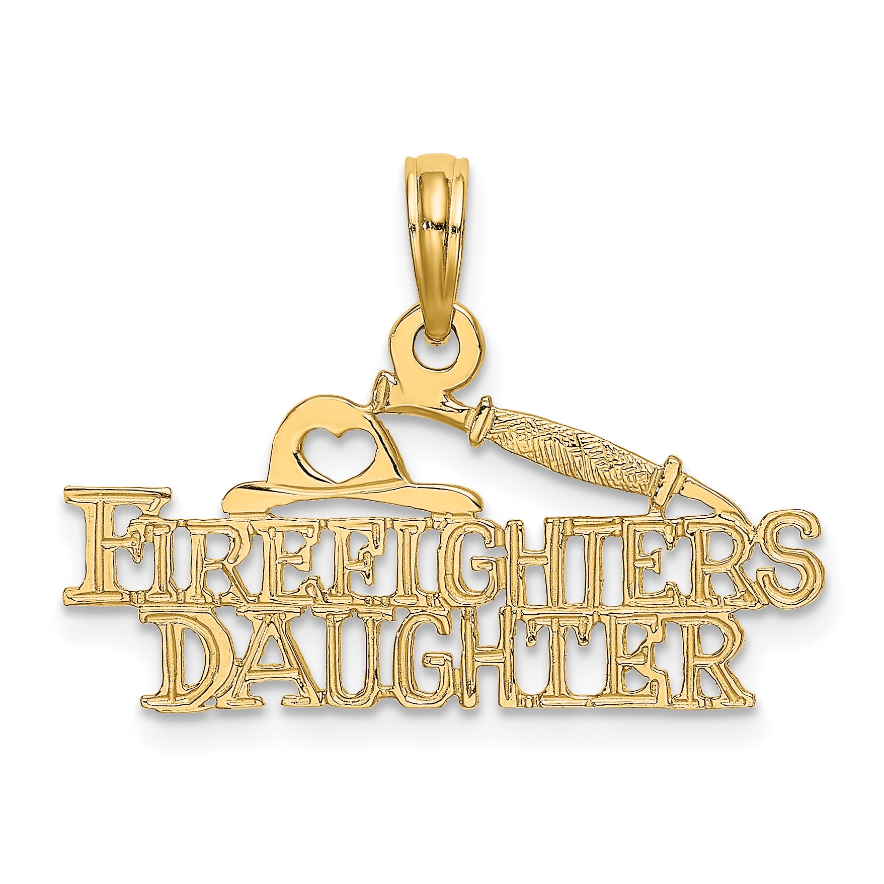 14k FIREFIGHTER'S DAUGHTER Charm Main image