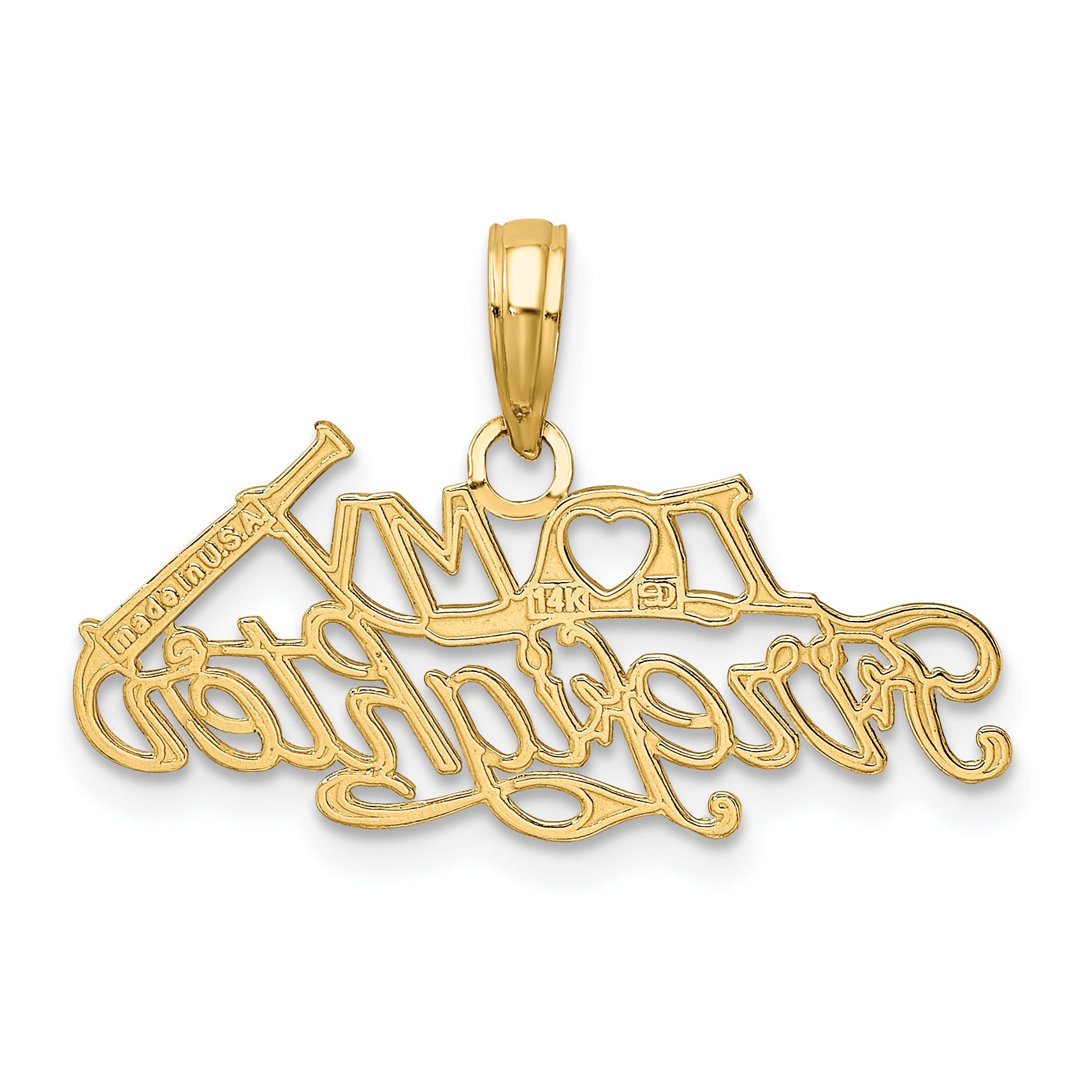 14k I HEART MY FIREFIGHTER Charm