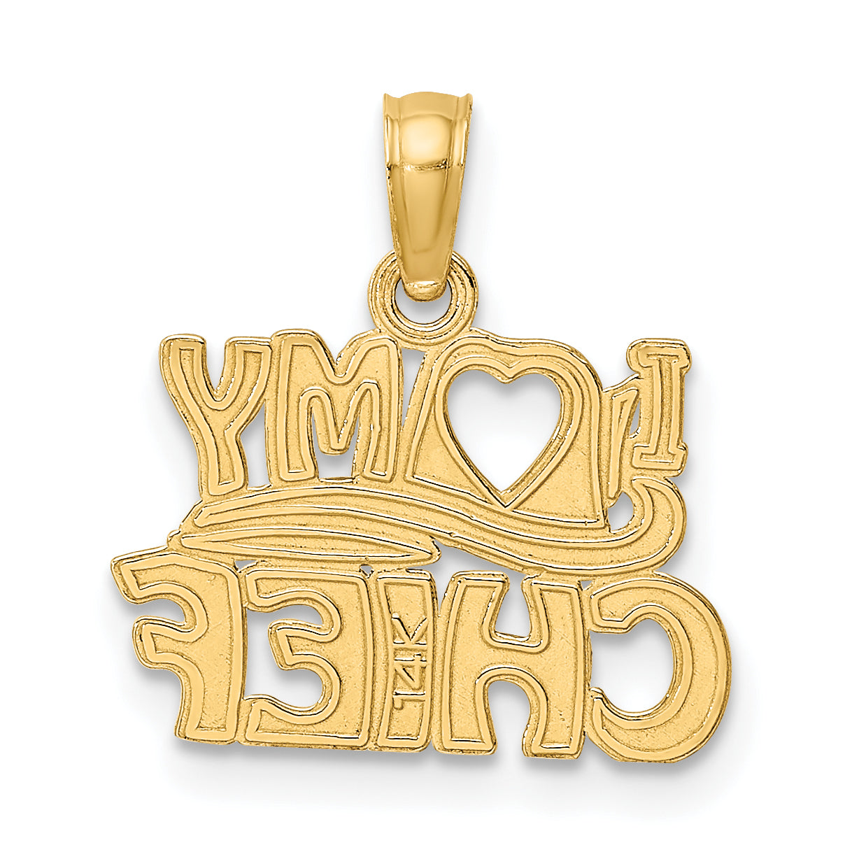 14k I LOVE MY CHIEF Charm