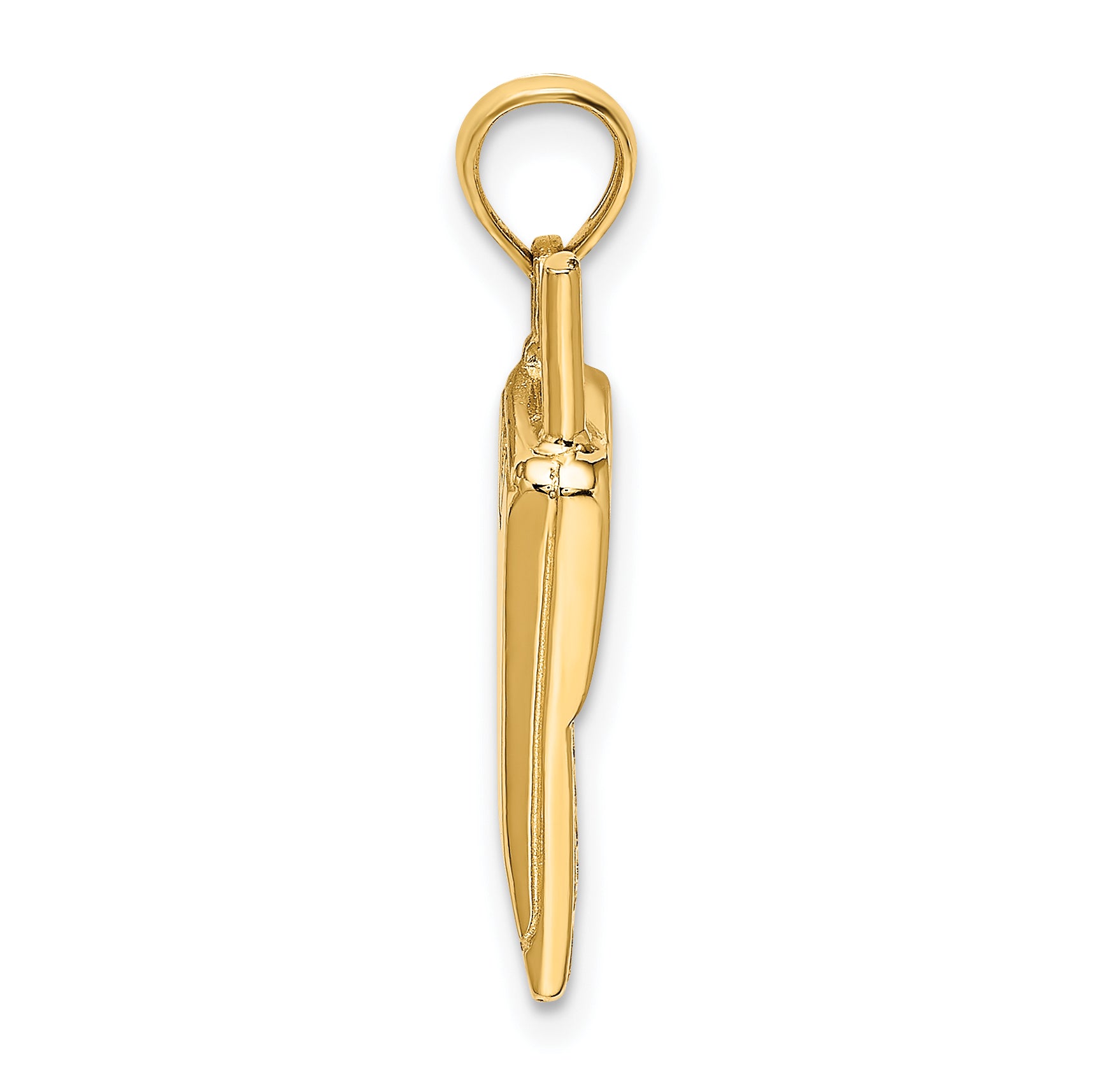 14K w/ Rhodium 3-D Cell Phone Charm Secondary image