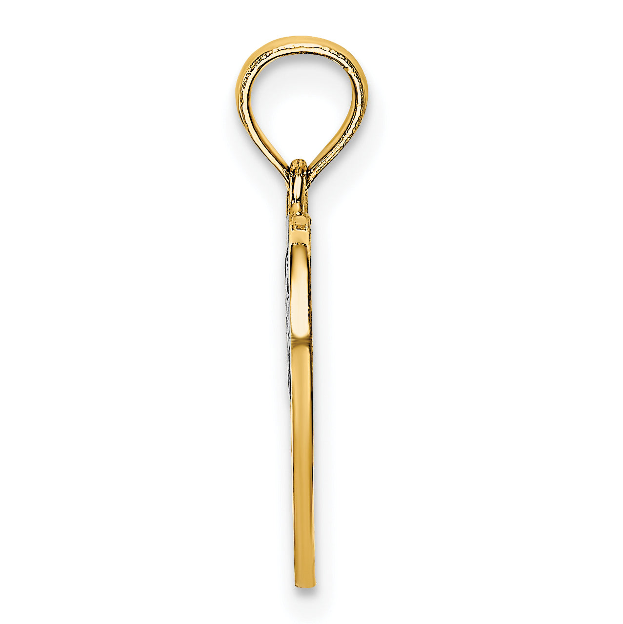 14k w/Rhodium MOM and Angel Heart Charm