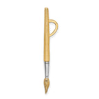 14K w/Rhodium  3-D Water Paint Brush Charm