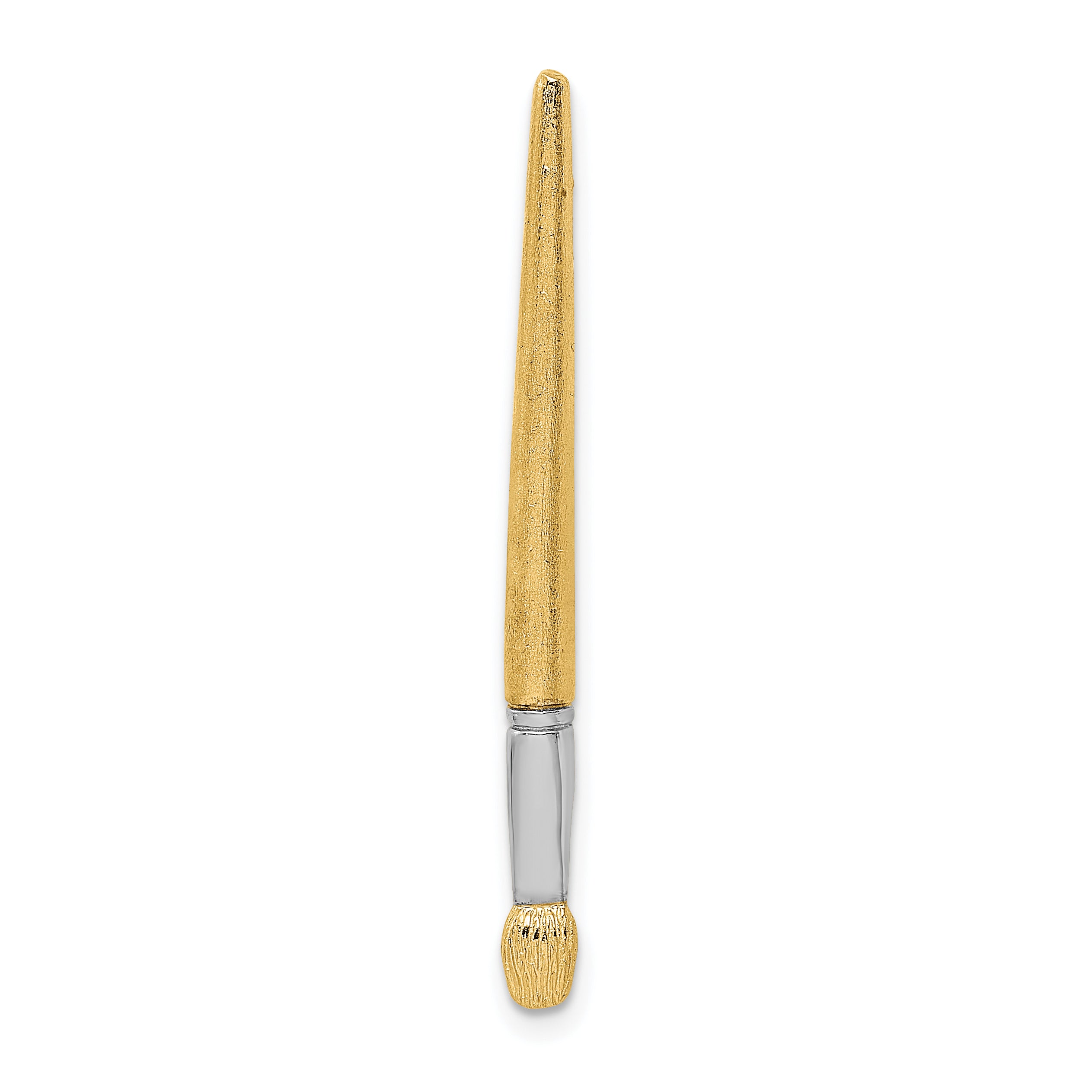 14K w/Rhodium  3-D Oil Paint Brush Charm Main image