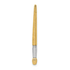14K w/Rhodium  3-D Oil Paint Brush Charm