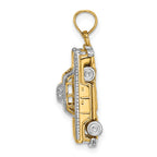 Taxi Charm in 14K Yellow Gold with Movable Tires, 19mm Moveable - Sophia Jewelers