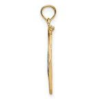 "Live Love Laugh" Heart-In-Circle Charm in 14K Two-Tone Gold, 23mm - Sophia Jewelers