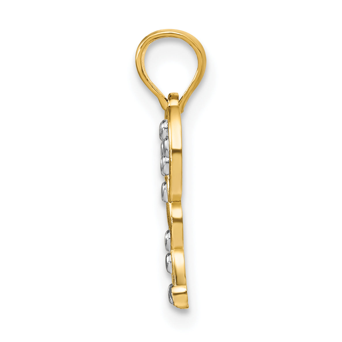 Butterfly Charm in 14K Two-Tone Gold, 17mm Secondary image