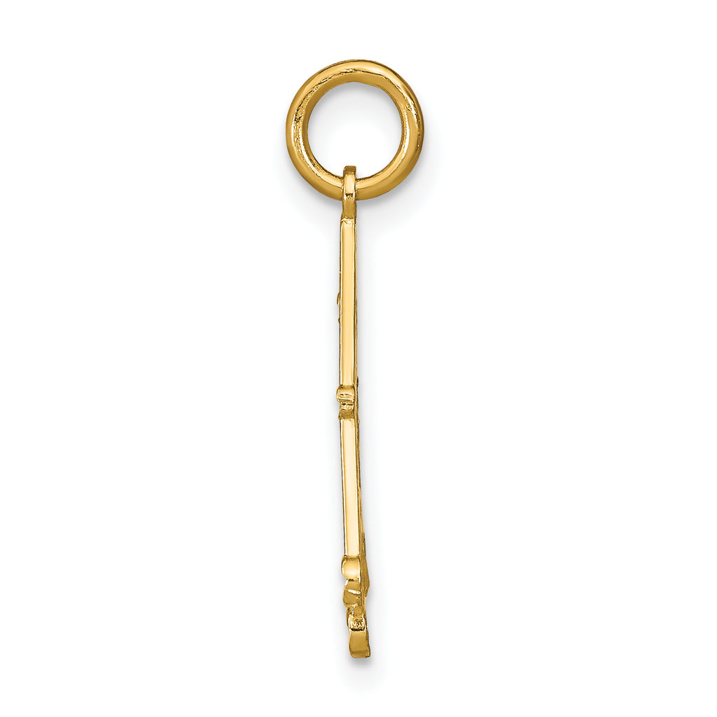 Chandelier Charm in 14K Two-Tone Gold, 19mm Diamond-Cut - Sophia Jewelers