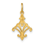 Chandelier Charm in 14K Two-Tone Gold, Diamond-Cut - Sophia Jewelers